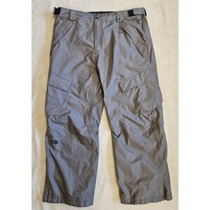 Mens The North Face Hyvent Ski Snowboard Shell Waterproof Snow Pants - Grey XL